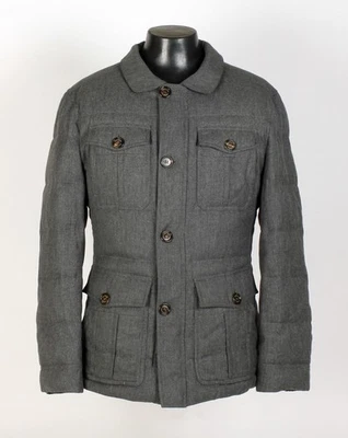 Brunello Cucinelli Wool Cashmere Silk Down Puffer Jacket - M $4245 Retail - Image 1 of 4