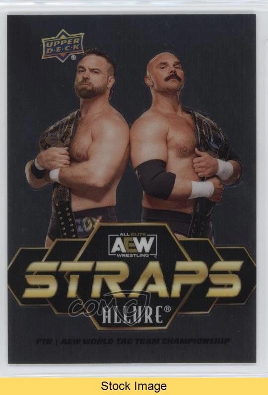2024 Upper Deck Allure AEW Straps Steel Chair Dax Harwood Cash Wheeler READ - Image 1 of 3