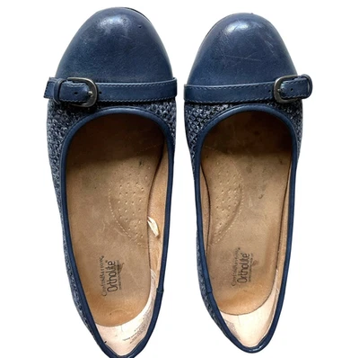 Zapatos Croft & Barrow Mujer Talla 8.5M Ortholite Azul Marino Boucle Planos Usados Foto 1 de 4