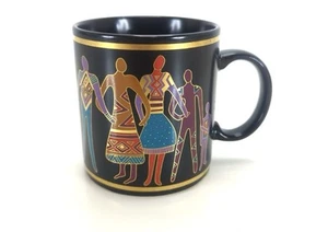 Vintage 1988 Laurel Burch “The Family” Familia Del Mundo Coffee Mug Cup - Picture 1 of 6