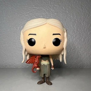 Funko Pop! Game Of Thrones DAENERYS TARGARYEN #03 RED DRAGON ERROR sciolto fuori produzione - Foto 1 di 6