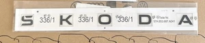 Skoda Kodiaq II MK2 rear black emblem Skoda 57H853687A 041 - Picture 1 of 2