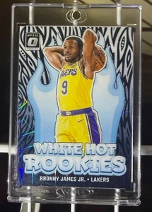 Bronny James Jr  /  2024-25 Donruss Optic #15 White Hot Rookies  /59 Lazers - Picture 1 of 3