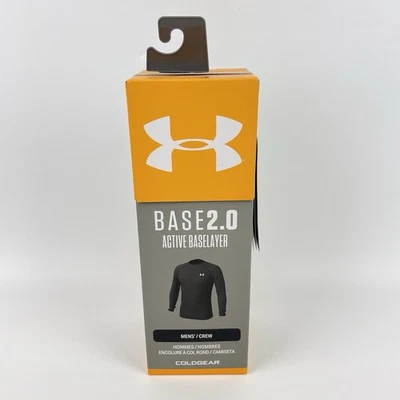 Under Armour Men's LARGE ColdGear Base 2.0 Top Baselayer Crew Shirt NIB - Image 1 of 4