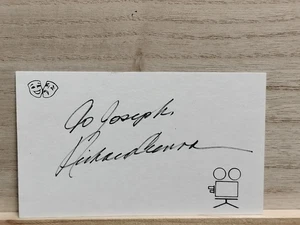 Richard Crenna signierte Karteikarte - Bild 1 von 6