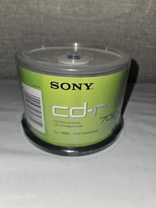 x50 Sony CD-R Recordable Blank Discs 80min 700MB new sealed  - Picture 1 of 6