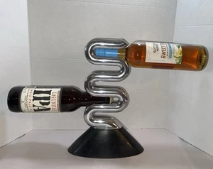 Nambe Metal Wine Rack Neil Cohen Wine Liquor, Bottle Holder Art Beer - Picture 1 of 15