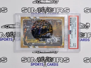 2021 Topps Chrome Sapphire F1 #164 Pierre Gasly Gold Refractor #42/50 PSA 9 POP3 - Picture 1 of 2