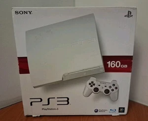PS3 Slim (Classic White) CECH-3005A 160GB Box Only - *KOREAN IMPORT, SEE DESC* - Picture 1 of 11