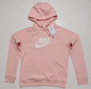 Nike Women's Sportswear Essential Fleece Pullover Hoodie in Pink BV4126 - Picture 1 of 12