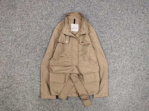 Giacca Moncler Malco Rosso beige cintura donna