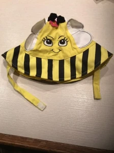 New Baby Girl Yellow Bee Striped Critter Hat Summer 6-12 Months by So'Dorabale - Picture 1 of 4