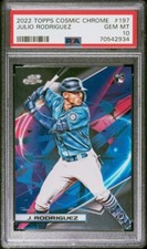 Julio Rodriguez 2022 Topps Cosmic Chrome RC #197 PSA 10 ROOKIE CARD *MARINERS*