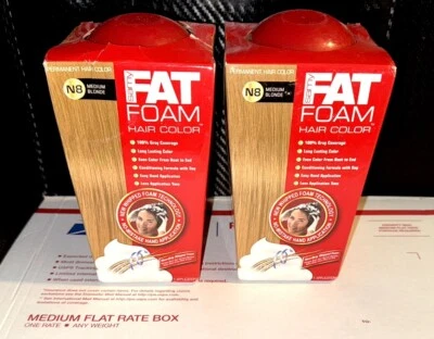 Lote de 2 Color de Cabello Espuma Grasa Samy Nuevo/Sellado Permanente N8 RUBIO MEDIO. Difícil de encontrar Foto 1 de 3