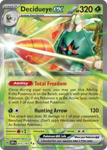 Pokemon TCG GCC Decidueye ex OBF 015/197 English EXC/NM Obsidian Flames REG - Imagen 1 de 1