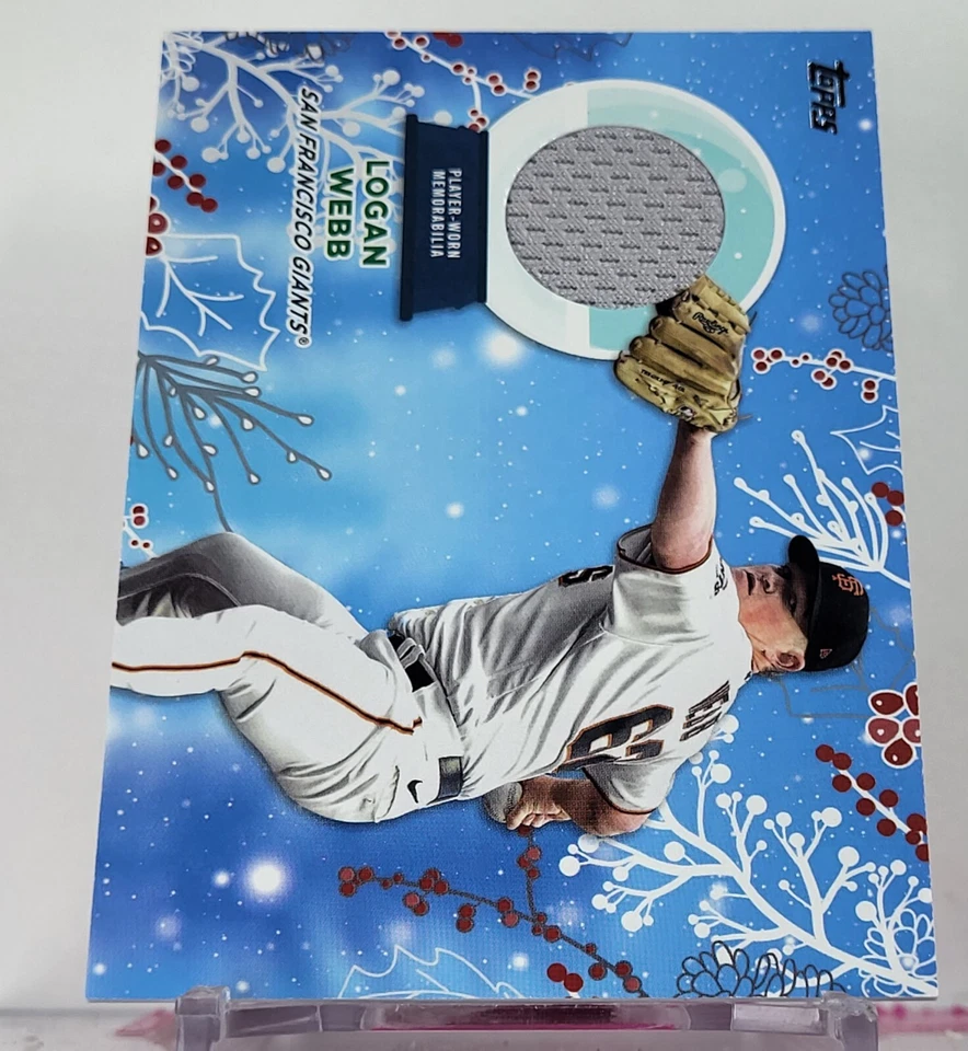 2023 Topps Holiday Logan Webb Relic Card #RC-LW Diamondbacks  - Image 1 of 2
