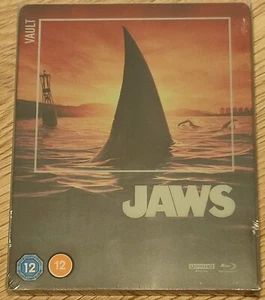 The Film Vault Range Jaws 4K+2D (UK) Steelbook Blu-Ray NEW!!! CHECK PICS!! - Picture 1 of 5