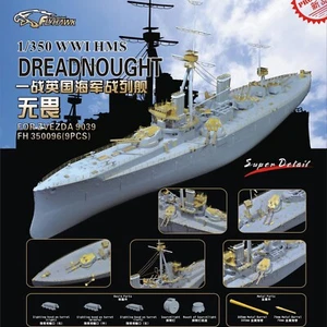 Flyhawk FH350096 1/350 WWI HMS Schlachtschiff Dreadnought für Zvezda 9039 - Bild 1 von 5
