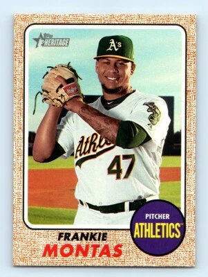 2017 Topps Heritage Frankie Montas Oakland Athletics #545 - Image 1 of 2