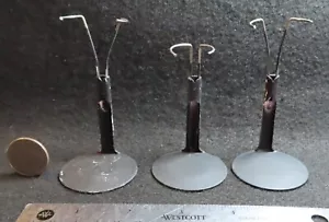 Espositore supporto bambola 3 altezza regolabile piatto nero 1:12 COME È DISPLAY USO 7464 - Foto 1 di 1