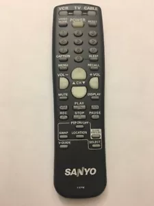 New Genuine Sanyo Remote Control, Model: FXPW, Made In Singapore - Picture 1 of 6