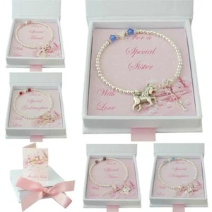 Birthstone Bracelets for Girls or Women, Gift box for Daughter, Sister, Mum etc - Picture 1 of 17
