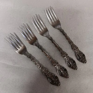 Lifetime LCU4 Dinner Forks 4 Stainless Steel 7.375" Pierced - Picture 1 of 7