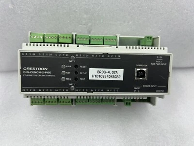 CRESTRON DIN-CENCN-2-POE ETHERNET TO CRESNET NETWORK BRIDGE (6507140) FAST SHIP - Image 1 of 4