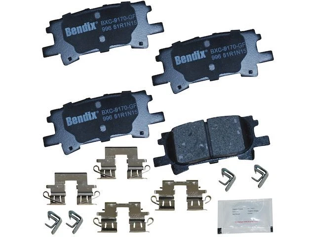 Juego de pastillas de freno traseras Bendix 65DX44G para Toyota Highlander 2004-2007 Foto 1 de 1