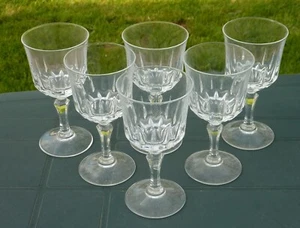 6 verres à vin rouge en cristal d'Arques modèle Saint Germain (Prix pour 6 v) - Picture 1 of 2