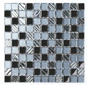 MOSAICO PER BAGNO CUCINA DA INTERNO 30 x 30 cm VETRO SILVER ENERGY MS_247 - Imagen 1 de 8