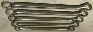 LLAVE DE CAJA OFFSET SNAP-ON 5 PIEZAS SAE 12PT UNIDAD DE FLANCO 10° #XB605A 3/8"-15/16" - Imagen 1 de 7