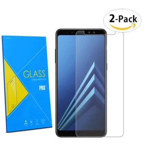 For Samsung Galaxy A8 2018 - LCD 2-Pack Tempered Glasses Screen Protector FILM - Picture 1 of 4