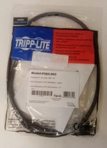 Tripp Lite 3ft DisplayPort to HD Cable Adapter Converter DP M/MP582003, Black - Picture 1 of 2