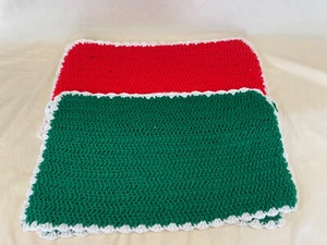 4er Set Vintage gehäkelt Weihnachtstischsets - Bild 1 von 6