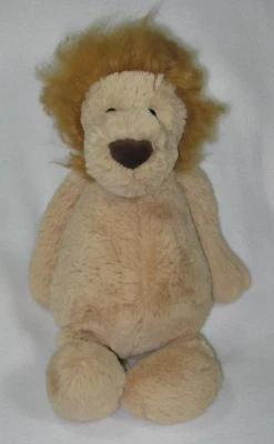 Jellycat Bashful Lion Plush Stuffed Animal Baby Lovey Medium 12" - Image 1 of 4