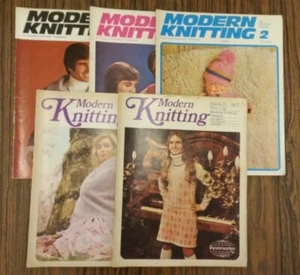 Vintage Modern Knitting Magazines x5 (Machine Knitting) - Picture 1 of 11