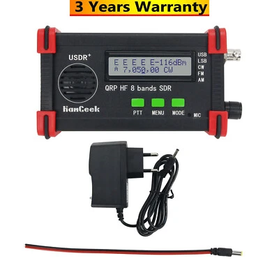 USDX+ USDR HF QRP SDR Transceiver SSB/CW 8-Band 5W DSP SDR FT8 USB LSB Transceiv - Image 1 of 4