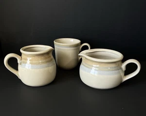 Vintage NORITAKE STONEWARE Painted Desert Creamer Pitcher Gravy Boat MUG Japan - Picture 1 of 12