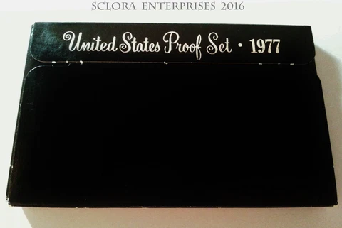 1977 Proof Set Box & Lens ONLY Cover