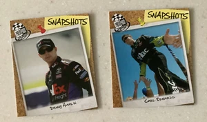 2012 Press Pass Snapshots #SS11 Carl Edwards SS72 Denny Hamlin NASCAR - Imagen 1 de 2