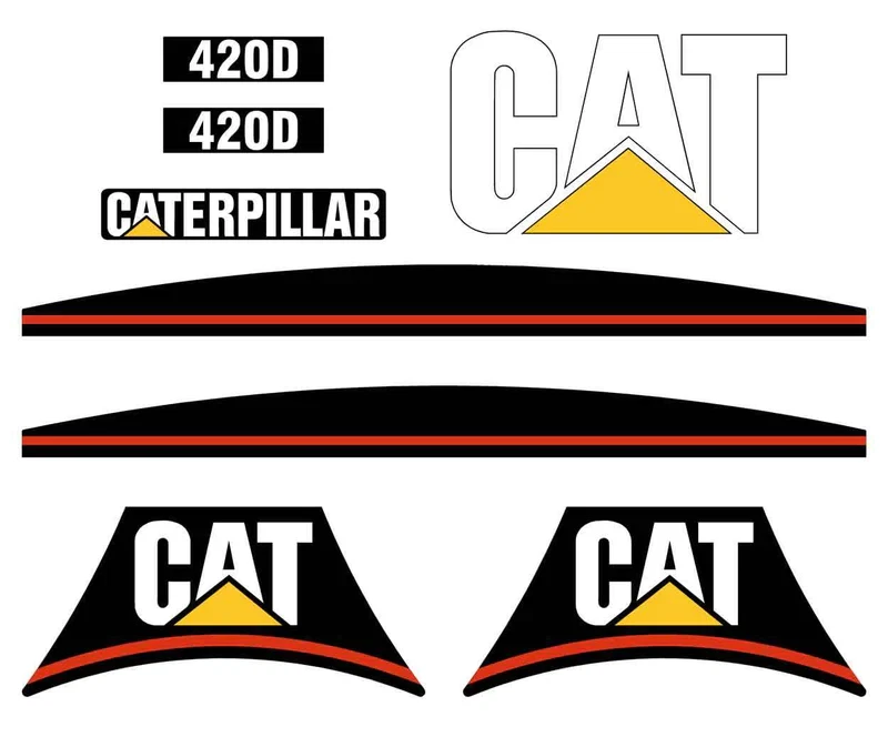 Kit de calcomanías adhesivas Caterpillar 420D Foto 1 de 1