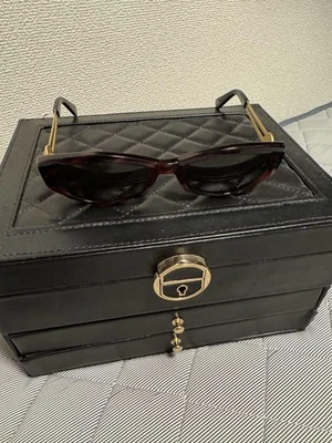 Gafas de sol VERSACE Medusa herrajes dorados marco marrón lentes negras para hombre U6264 Foto 1 de 4