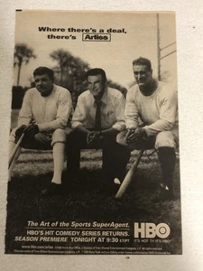 Arliss HBO Tv Series Print Ad Robert Wuhl TPA8 - Picture 1 of 2