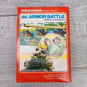 IntelliVision Armor Battle No. 1121 Vintage 1979 Video Game Cartridge W/ Box