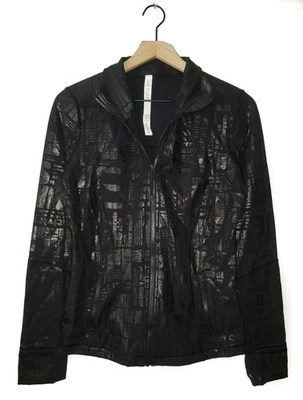 Chaqueta Lululemon DEFINE 20 AÑOS Manifesto Spark Foil Negra Estampado Limitado NUEVA 10 Foto 1 de 4