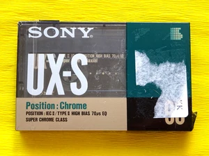 1x SONY UX-S 90 Cassette Tape 1990-1992 + OVP + SEALED + Made in France + lesen! - Picture 1 of 3