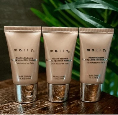 Iluminador líquido brillante para piel Mally 3 Positive Radiance 1 fl. oz. Encendedor. Nuevo sin caja Foto 1 de 2