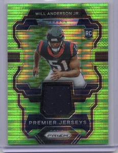 Prizm 2023 - Camisetas Premier Will Anderson #PJ-WA Pulsar verde neón (MEM, RC) - Imagen 1 de 2