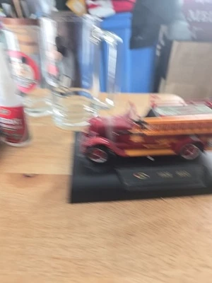 1928 REO Fire Truck Replica Signature Models Pleasant Plains VFD Model 1/32 - Image 1 of 4